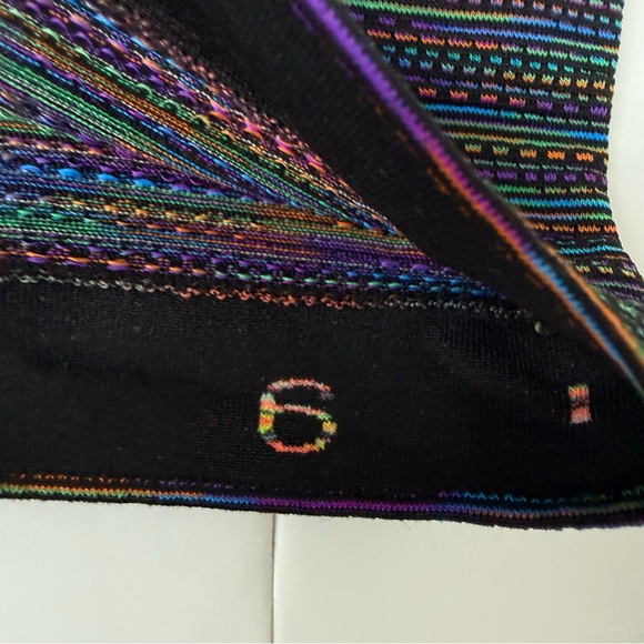 Lululemon Swiftly Tech Short Sleeve 2.0 Rainbow Multi Black Size 6 - Picture 4 of 7